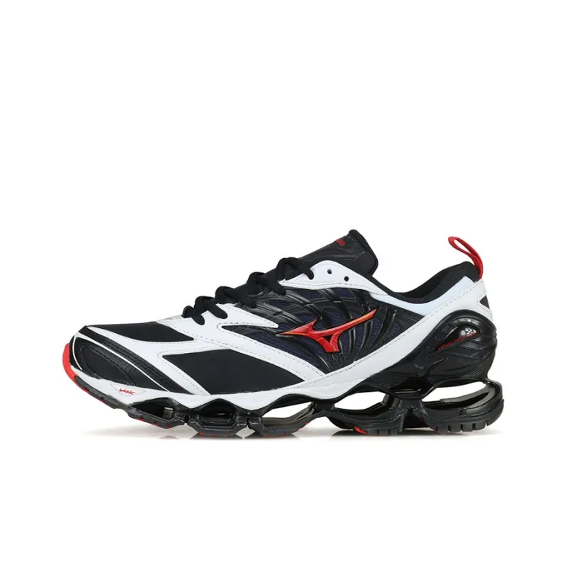 Mizuno Pro Running Shoes Men Low Top Black/White/Red-0