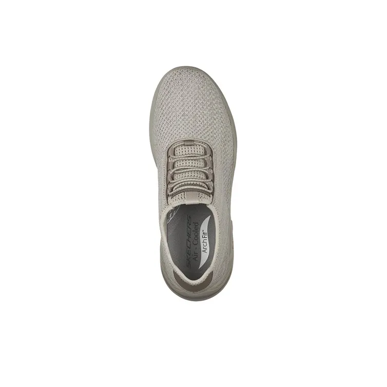 Skechers Arch Fit Motley Cushioning Anti-Slip And Wear-Resistant Low-Top Casual Shoes Taupe-3
