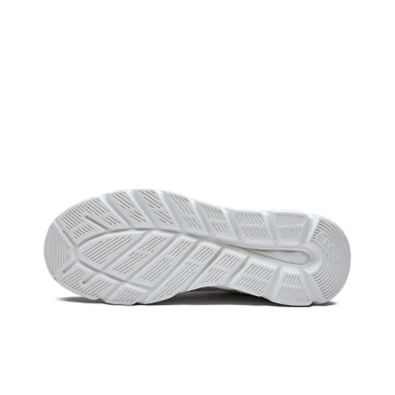 Erke Lightweight And Wear resistant Low Top Running Shoes Men's White Gray-3