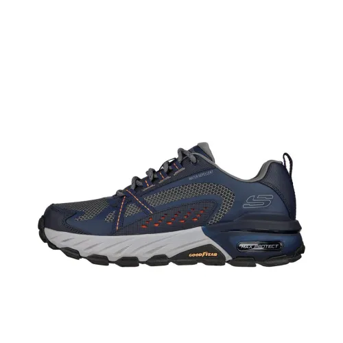 Skechers Max Protect Hiking / Trekking Shoes Men Low-Top Blue