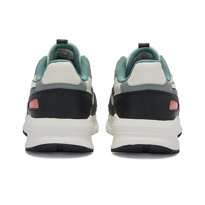 361° Abrasion Resistant Low Top Sports Casual Shoes Men's White Black Green-3
