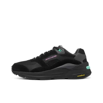Skechers Sport Shock Absorbers With Slip Resistant And Abrasion Resistant Properties Low Top Casual Shoes Men's Black
