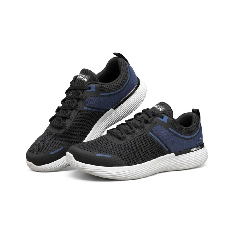 Skechers Go Run 400 V2 Cushioning Anti-Slip And Wear-Resistant Low-Top Running Shoes Men's Blue Black-2