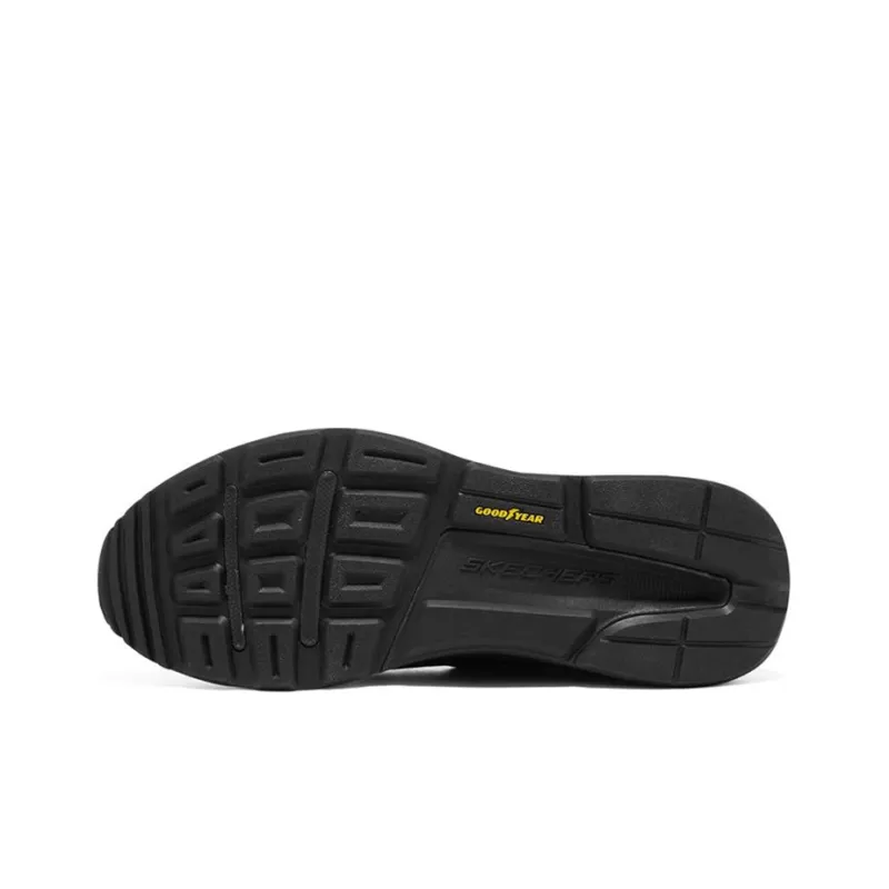 Skechers Sport Shock Absorbers With Slip Resistant And Abrasion Resistant Properties Low Top Casual Shoes Men's Black-4