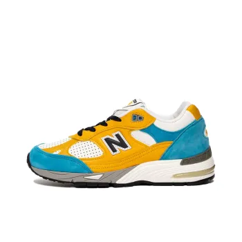 New Balance Sneakersnstuff X 991 Made In England 'Blue Yellow' Women's