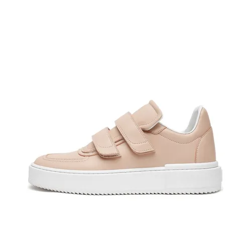 Stuart Weitzman Skateboard Shoes Women's Low-Top Nude Pink