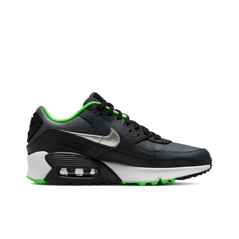 Nike Air Max 90 Leather 'Black Dark Smoke Grey' GS-1