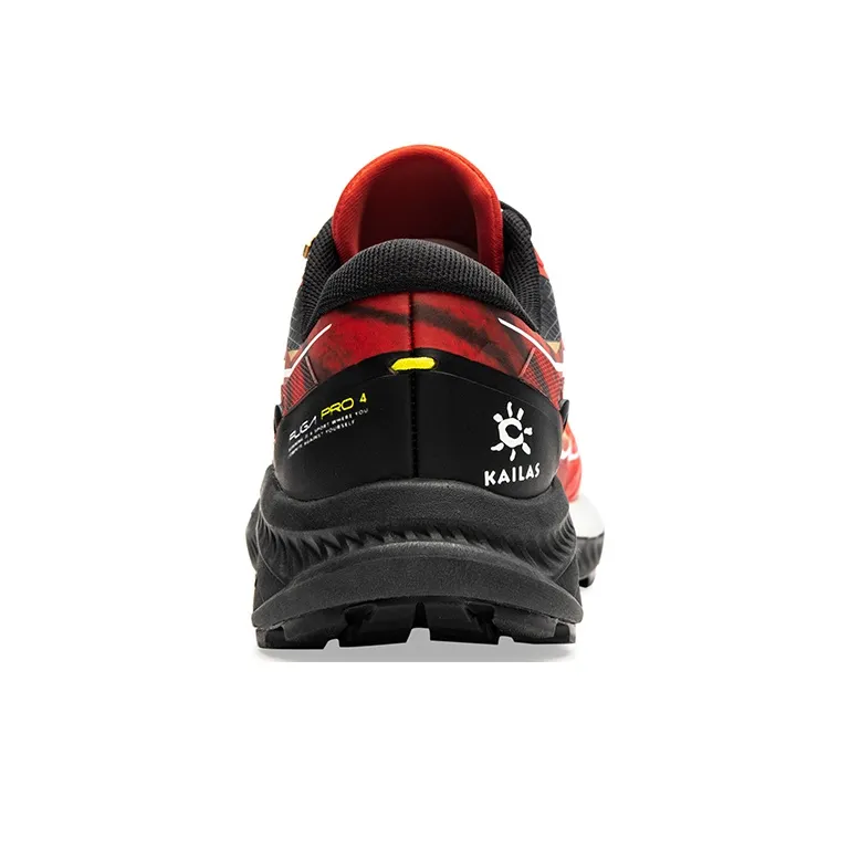 KAILAS FUGA PRO 4 Running Shoes Men Low Top Flame Red/Ink Black-2