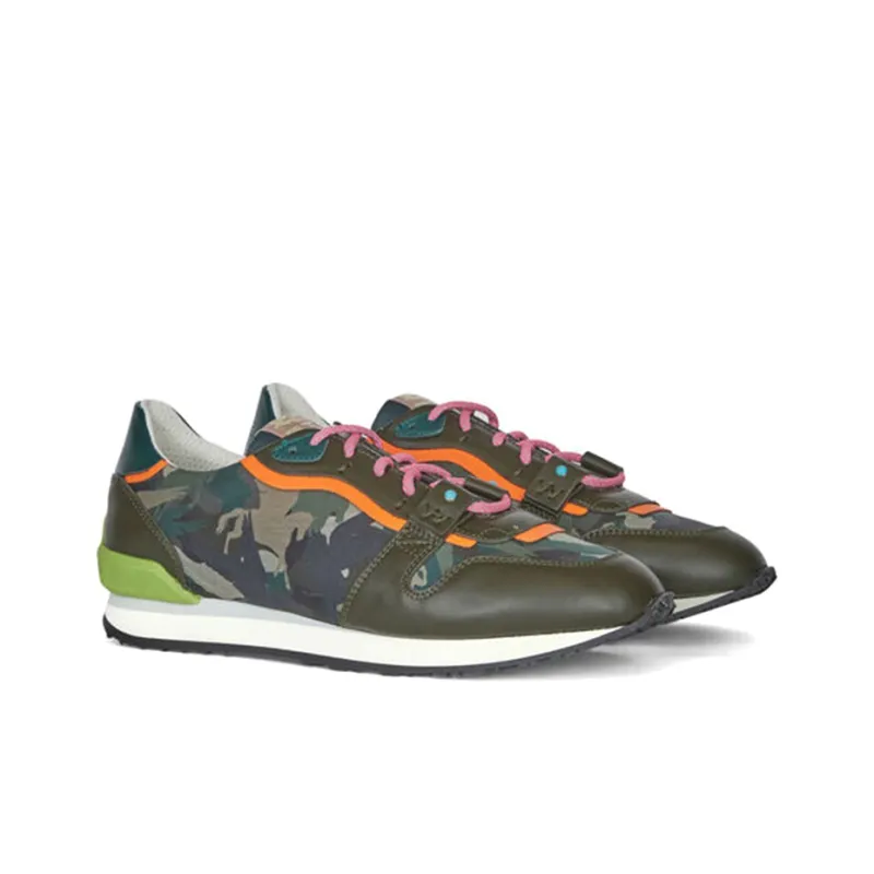ETRO Pegaso Wear-Resistant Low-Top Casual Shoes Men's Camouflage-2