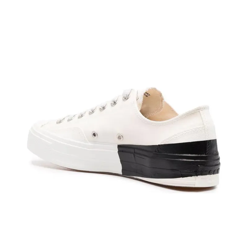 MSGM Low-Top Stylish Skateboarding Shoes Men's Black White-4