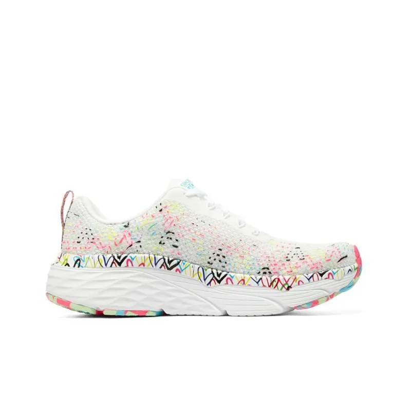 Skechers Max Cushioning Running Shoes Women's Low Top White/Multicolor-1