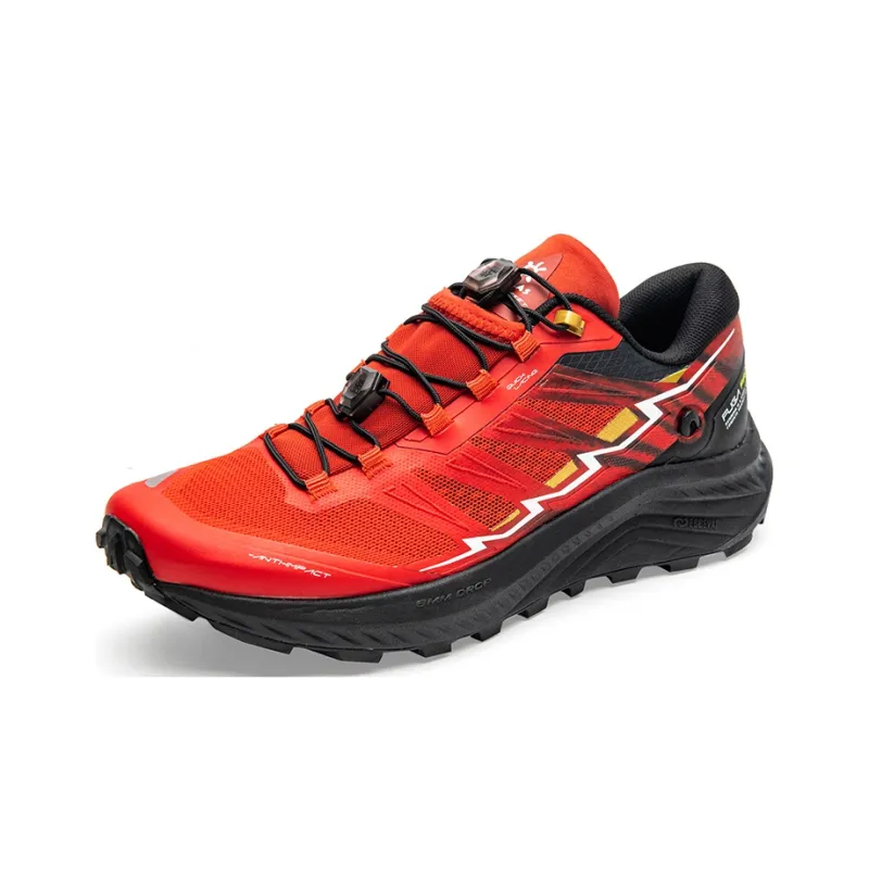 KAILAS FUGA PRO 4 Running Shoes Men Low Top Flame Red/Ink Black-1