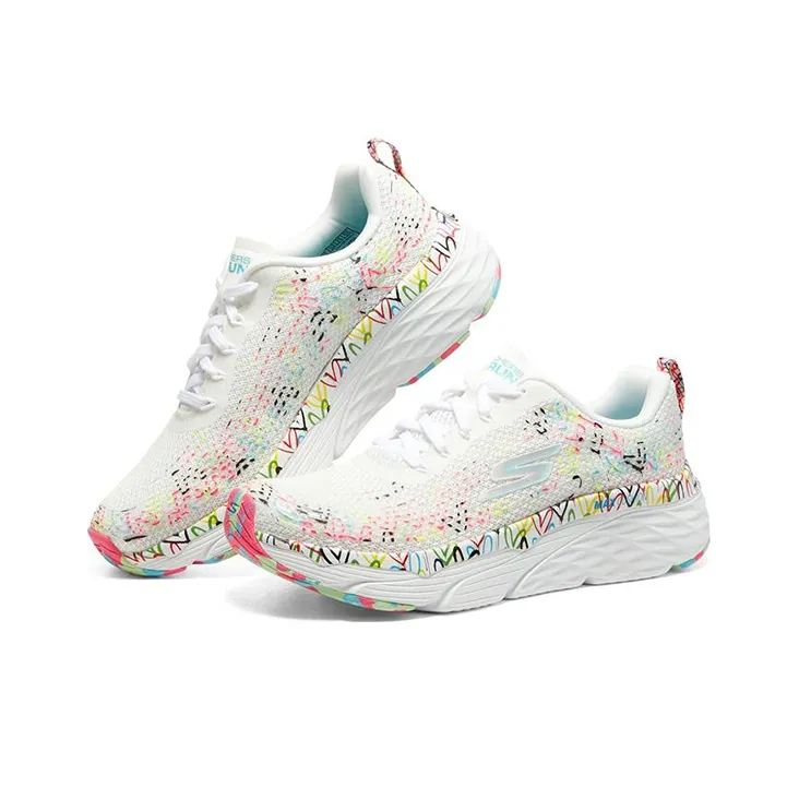 Skechers Max Cushioning Running Shoes Women's Low Top White/Multicolor-2