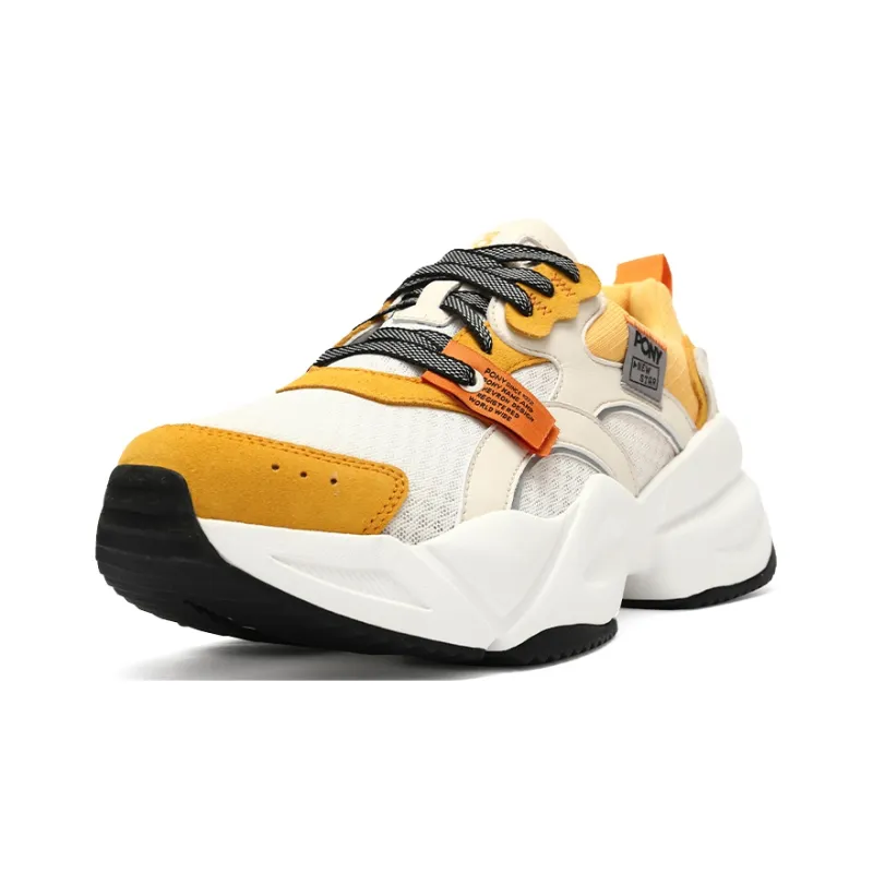 Pony NS501 Casual Shoes Unisex Low Top White/Saffron-1