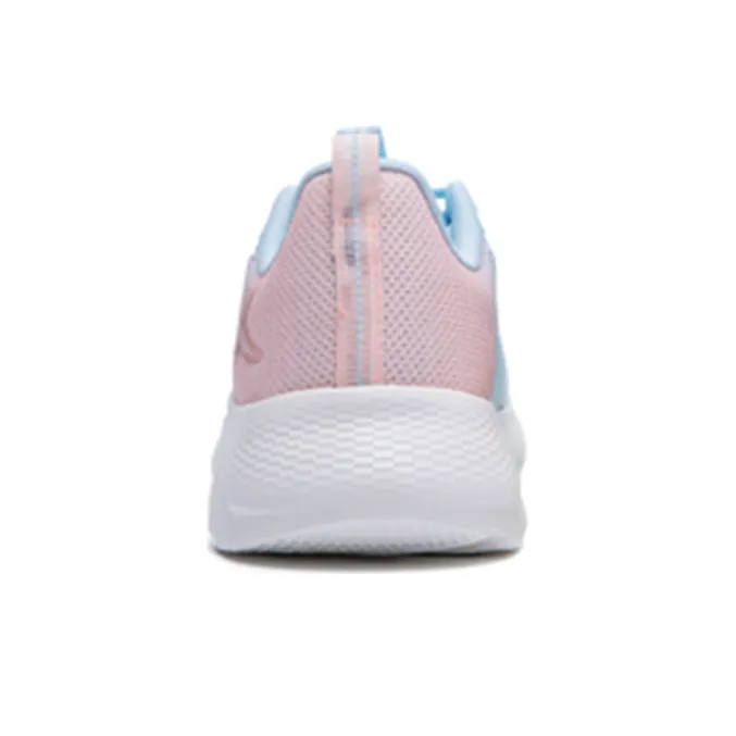 XTEP Cushioned Anti Slip Wear Resistant Breathable Lightweight Low Top Running Shoes Women's Pink Blue Gray-2
