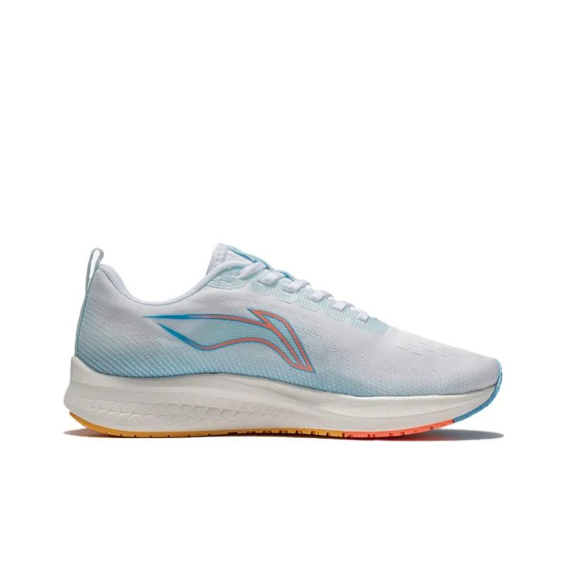 LiNing Red Hare 5 Cushioned Anti Slip And Wear Resistant Lightweight Low Top Running Shoes Women's White Blue-1
