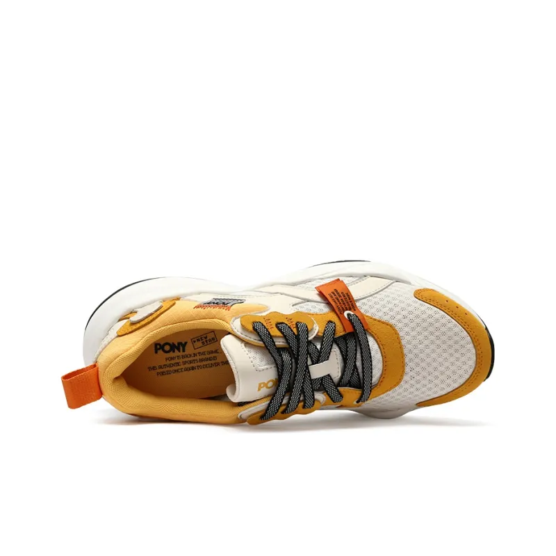 Pony NS501 Casual Shoes Unisex Low Top White/Saffron-3