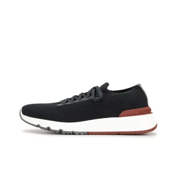 Brunello Cucinelli Knitted Lace Up Sneakers
