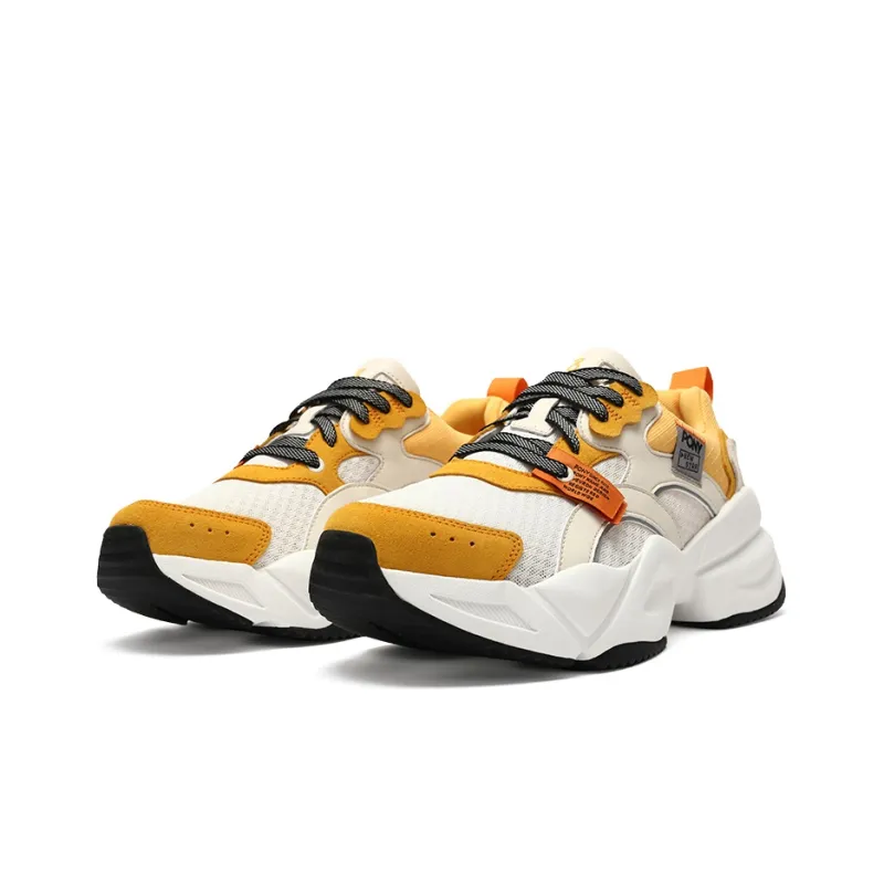 Pony NS501 Casual Shoes Unisex Low Top White/Saffron-2