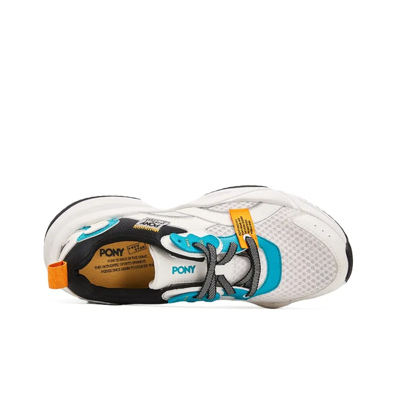 PONY NS501 Low Top Casual Shoes Unisex White Green-3