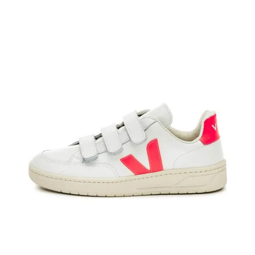 VEJA V LOCK Stylish Skateboarding Shoes Women's White Pink