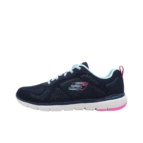 Skechers Flex Appeal 3.0 Casual Shoes Women's Low-Top Blue/Pink