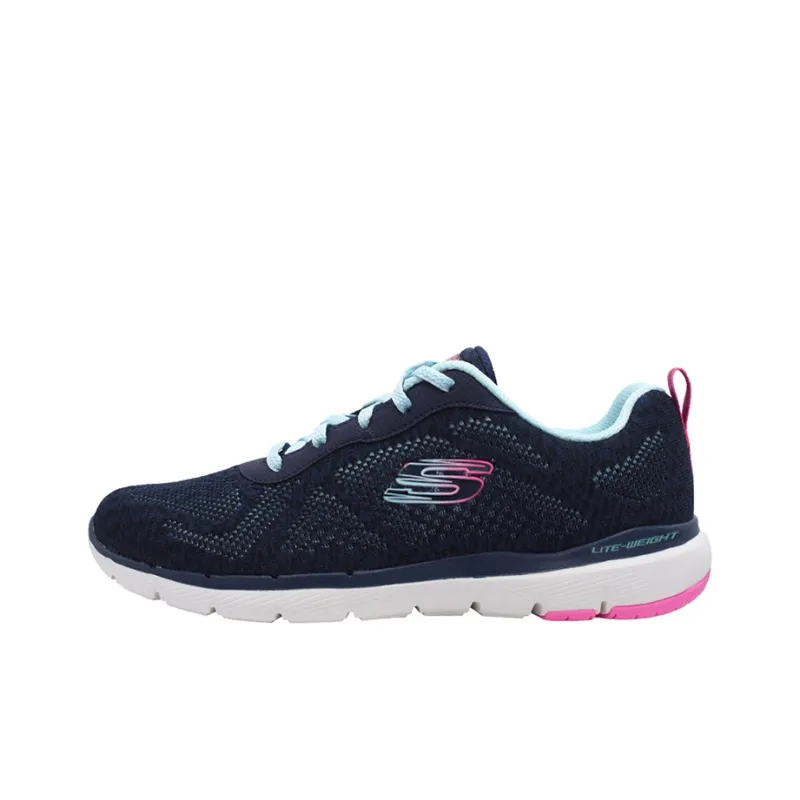 Skechers Flex Appeal 3.0 Casual Shoes Women's Low-Top Blue/Pink-0