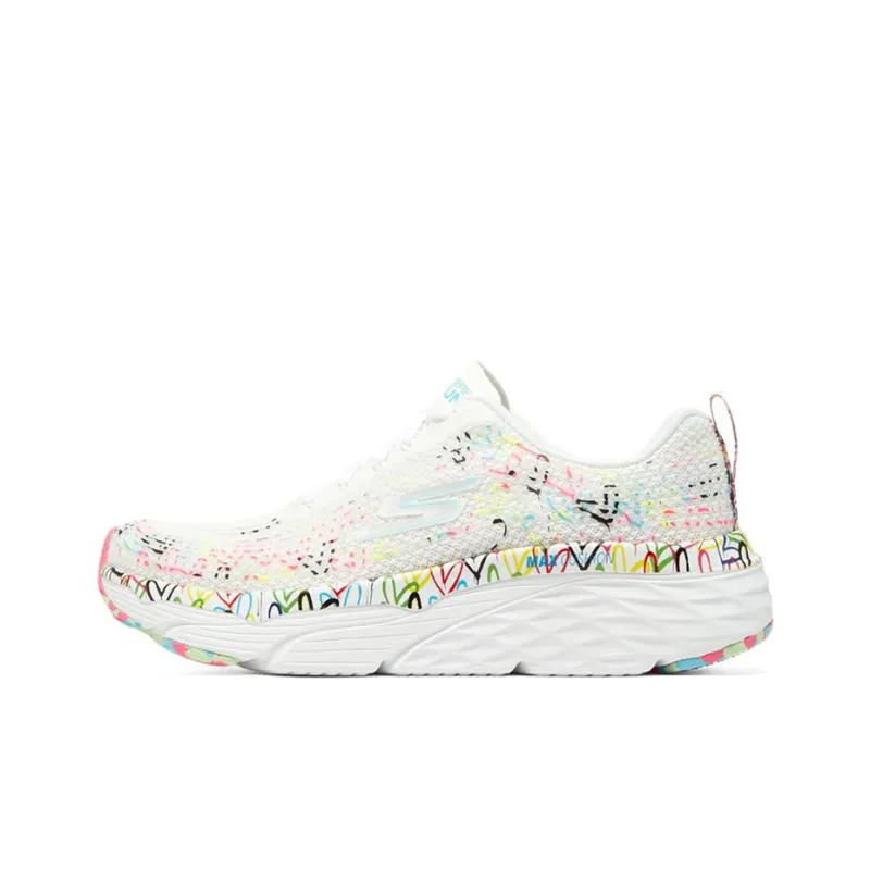 Skechers Max Cushioning Running Shoes Women's Low Top White/Multicolor-0
