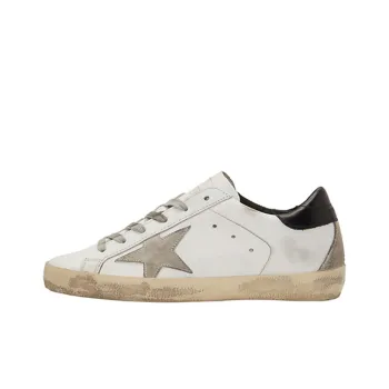 Golden Goose Super Star Stylish Skateboarding Shoes Men's White Vintage Version