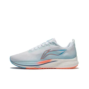 LiNing Red Hare 5 Cushioned Anti Slip And Wear Resistant Lightweight Low Top Running Shoes Women's White Blue