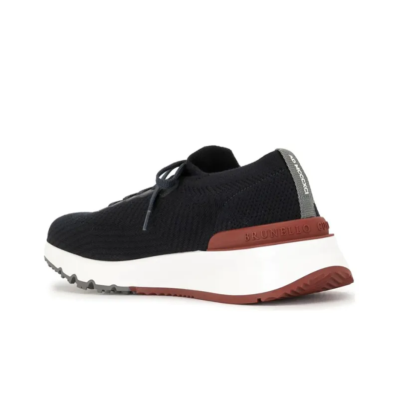 Brunello Cucinelli Lace up Mesh Sneakers-3