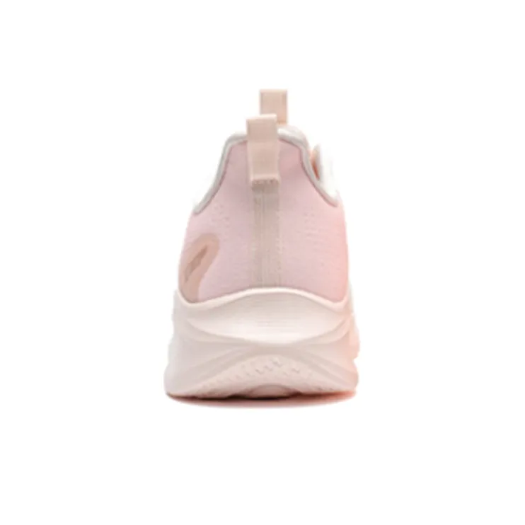 XTEP Cushioning Anti Slip And Wear Resistant Breathable Rebound Low Top Running Shoes Women's Pink White-3