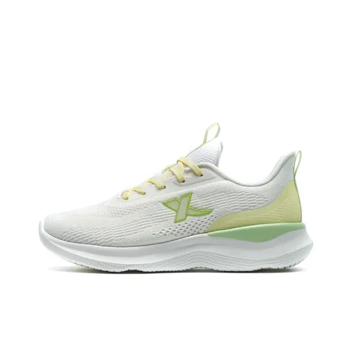 XTEP Soft Cube Running Shoes Women's Low-Top Sail White/Light Yellow