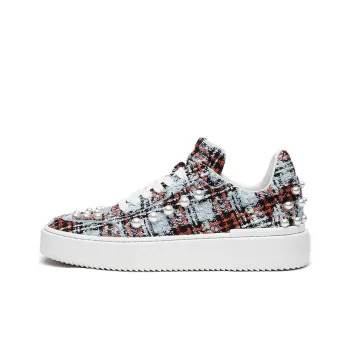 Stuart Weitzman Skateboard Shoes Women's Low-Top Blue Red