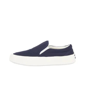 Maison Kitsune Canvas Shoes Unisex Low-Top Blue