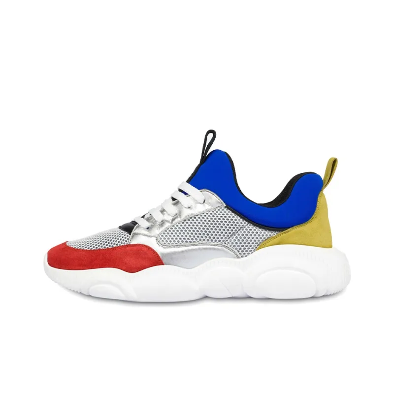 MOSCHINO Teddy Athletic Shoes Men's Red Blue Yellow-0