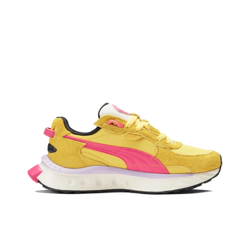 Puma Women's Wild Rider Vintage 'Super Lemon Glowing Pink'-1