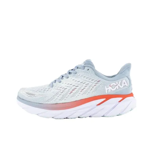 HOKA ONE ONE Clifton 8 Running Shoes Women's Low-Top Light Blue