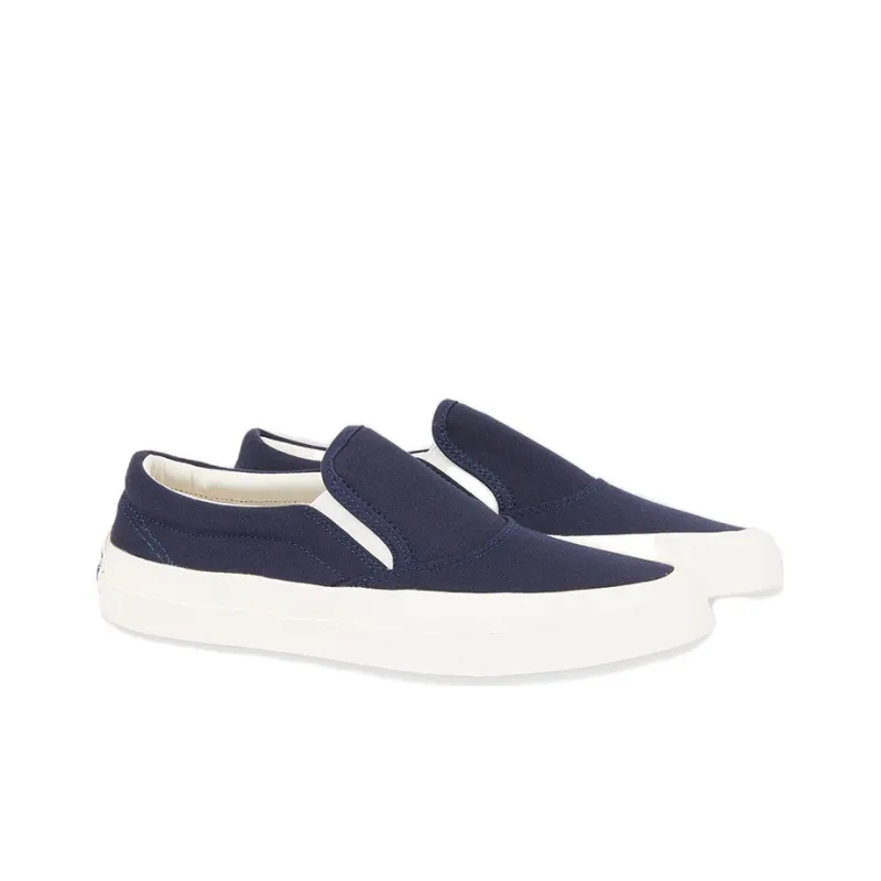 Maison Kitsune Canvas Shoes Unisex Low Top Blue-2