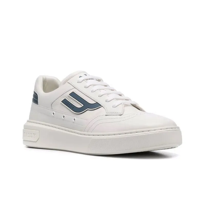 BALLY Embossed-Logo Leather Sneakers-2