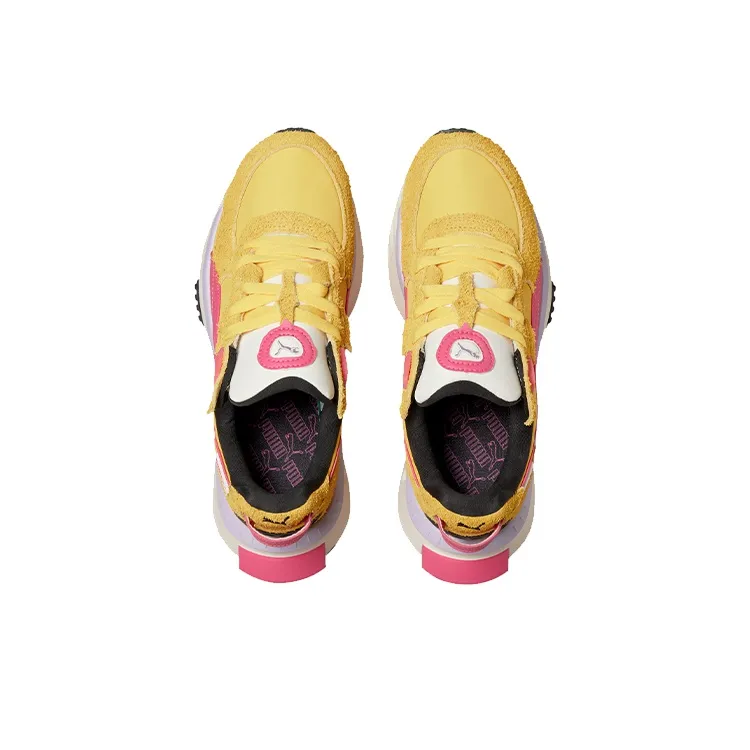 Puma Women's Wild Rider Vintage 'Super Lemon Glowing Pink'-2