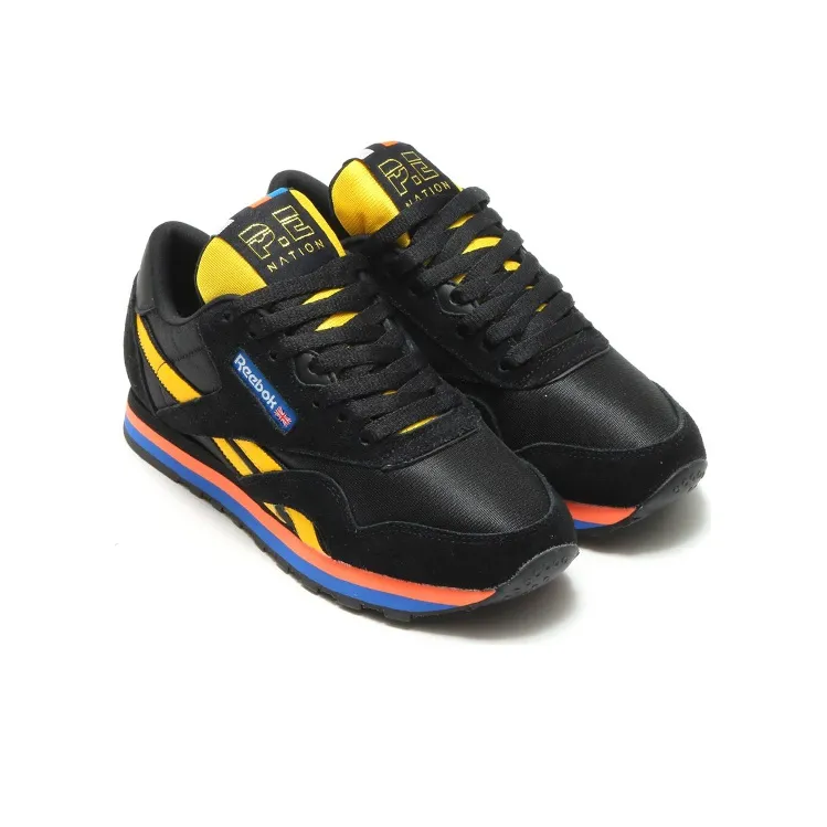 Reebok P.E Nation X Reebok Classic Nylon 'Black Yellow'-2