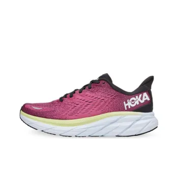 HOKA ONE ONE Clifton 8 Ibis Rose Pink Green Women's