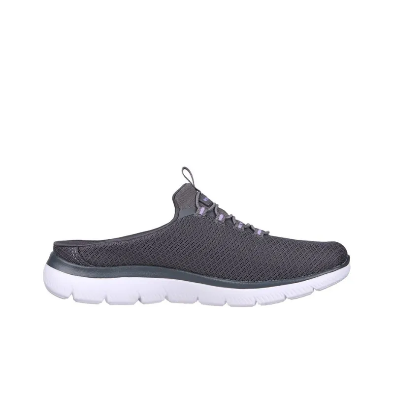 Skechers Summits Swift Step Cushioning Anti-Slip And Wear-Resistant Low-Top Casual Shoes Women's Gray-1