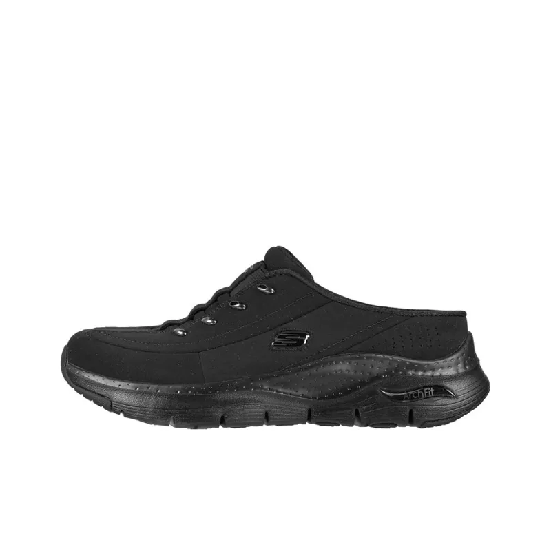Skechers Arch Fit City View Cushioning Anti-Slip And Wear-Resistant Low-Top Casual Shoes Women's Black-0