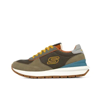 Skechers SUNNY DALE Cushioning Anti Slip And Wear Resistant Low Top Casual Shoes Men's Coffee Brown