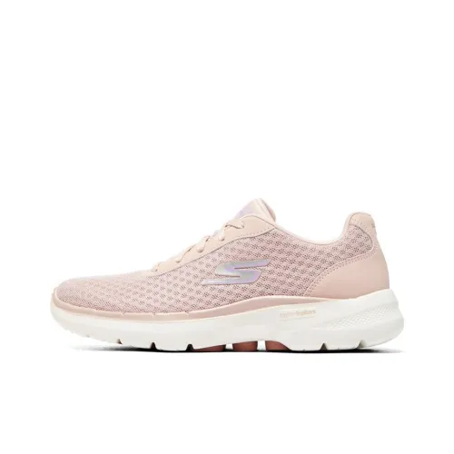 Skechers Go Walk 6 Casual Shoes Women's Low-Top Light Pink