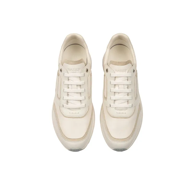 BALLY Demmy Abrasion Resistant Low Top Casual Shoes Men's Ecru-1