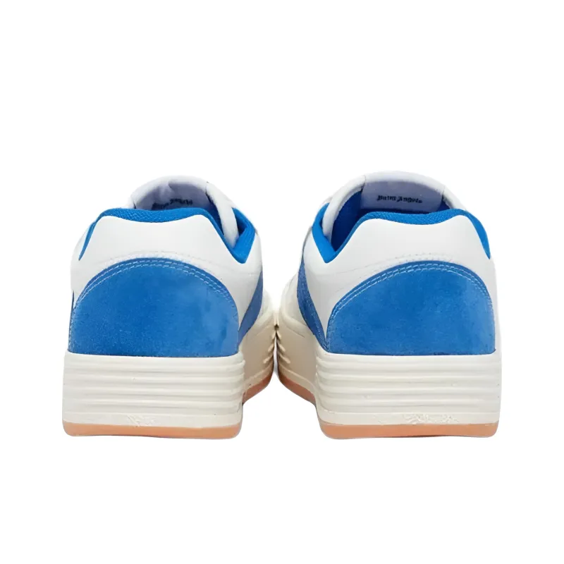 PALM ANGELS Low Top Athletic Shoes Men's White Blue-3