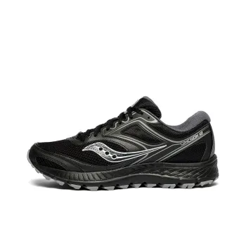 Saucony Cohesion 12 TR Abrasion Resistant Low Top Running Shoes Men's Black Gray